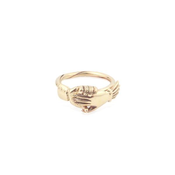 Fede heart Ring 9k gold