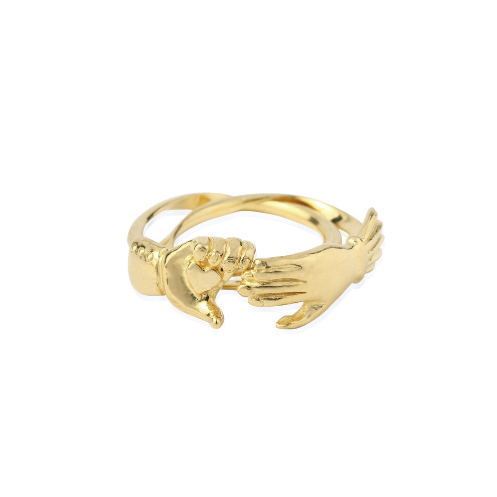 Fede heart Ring 9k gold