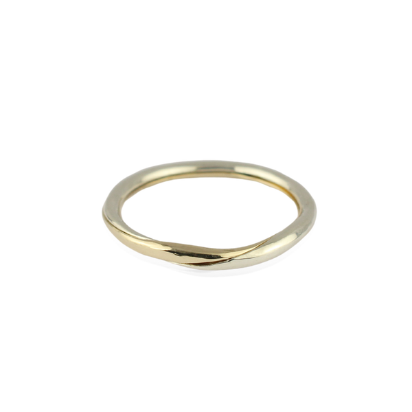 Bi-colour 9k Gold Gimmel Ring