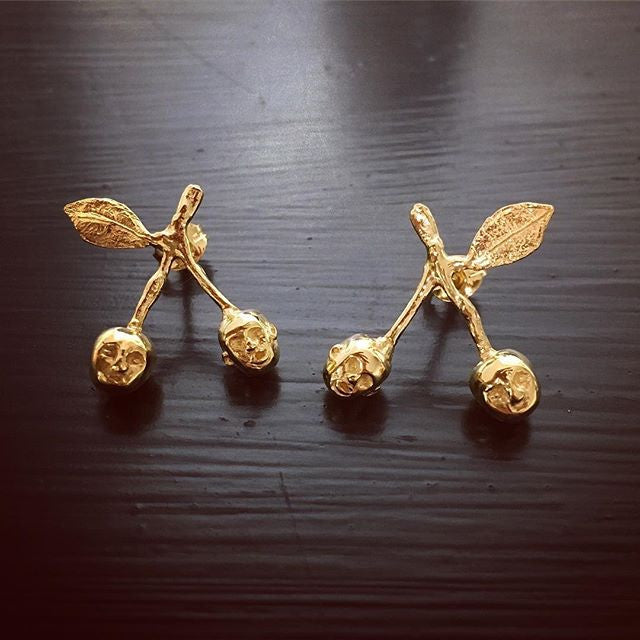 Cherry Brothers Earrings Gold