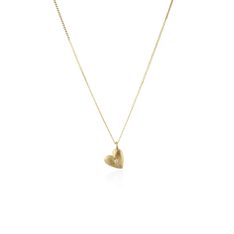Double heart birthstone necklace gold