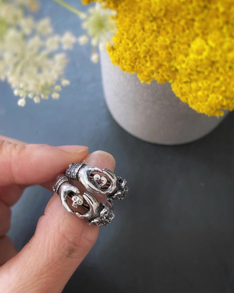 Fede Gimmel Heart Ring