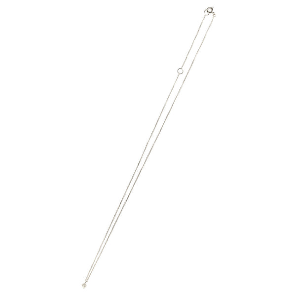 Micro Skull Necklace Silver