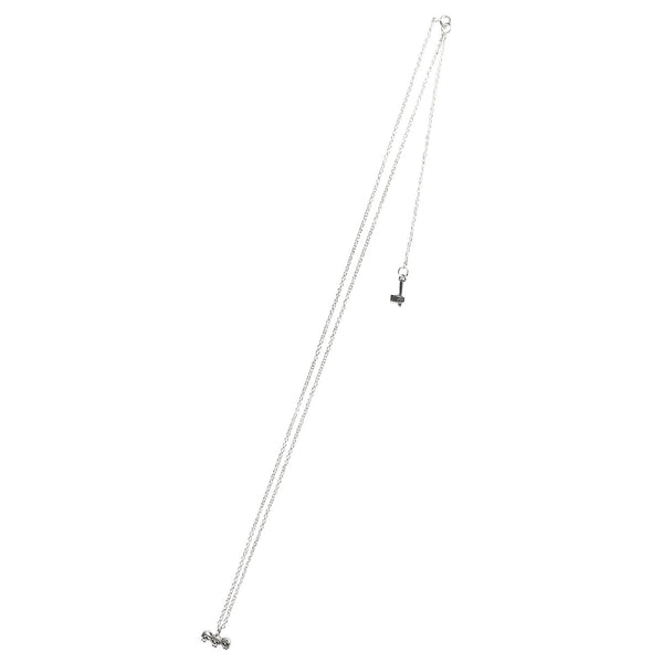 Skull Brothers + Axe Necklace Silver