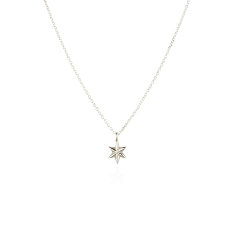 Mini star necklace silver
