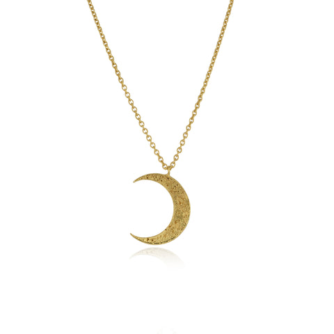 Crescent moon necklace Gold