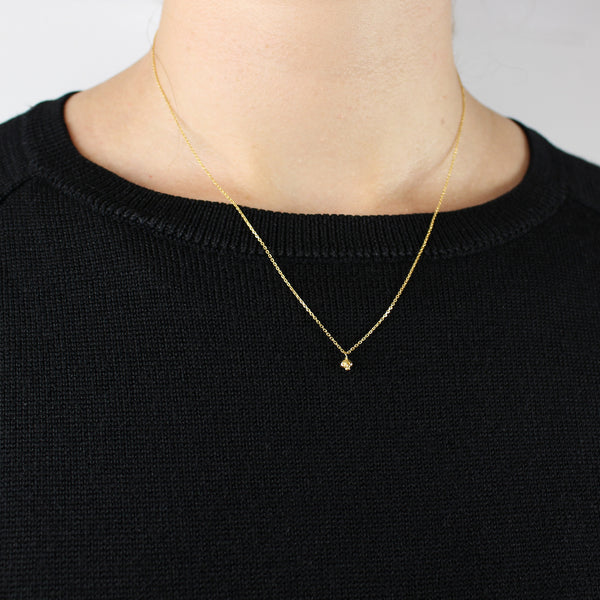 Micro Skull Necklace 9ct Gold