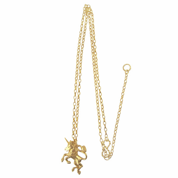 Unicorn Necklace Gold