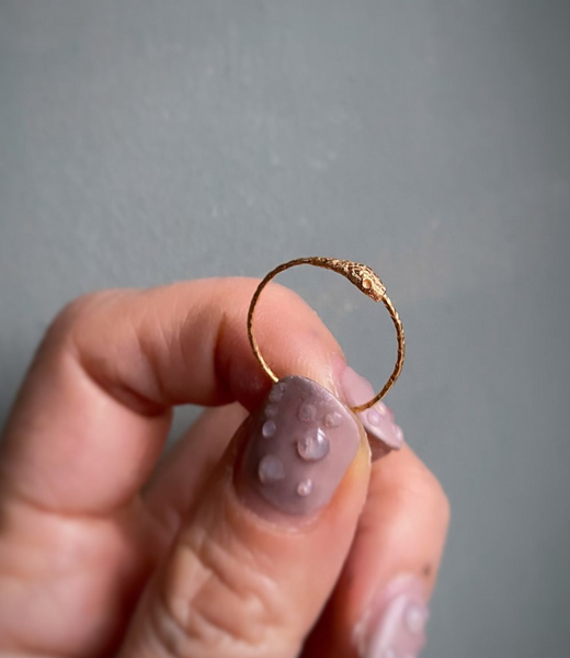 Ouroboros hoop earrings