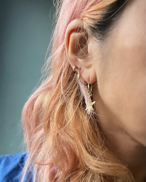 Ouroboros hoop earrings