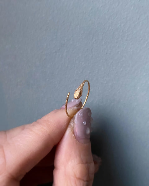 Ouroboros hoop earrings