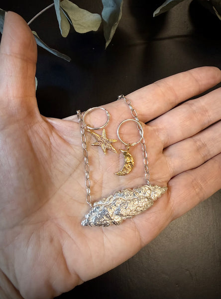 Long cloud necklace