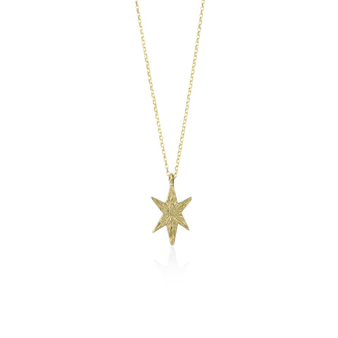 North star necklace 9ct gold