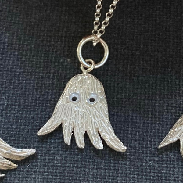 Nine ladies silver charm