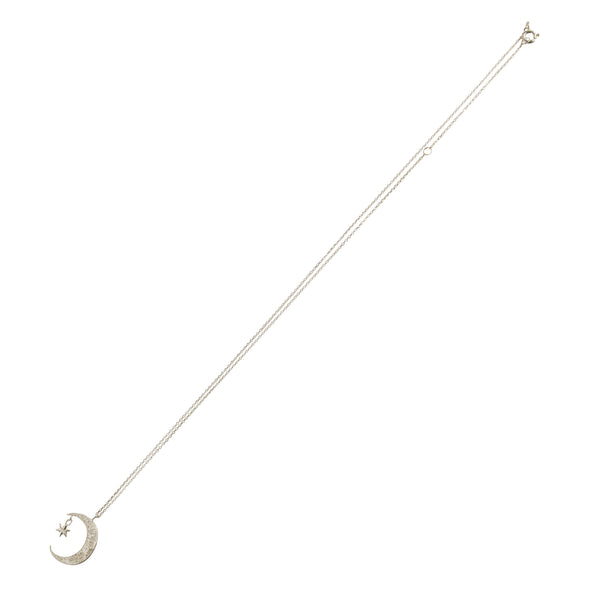 Crescent moon & star necklace