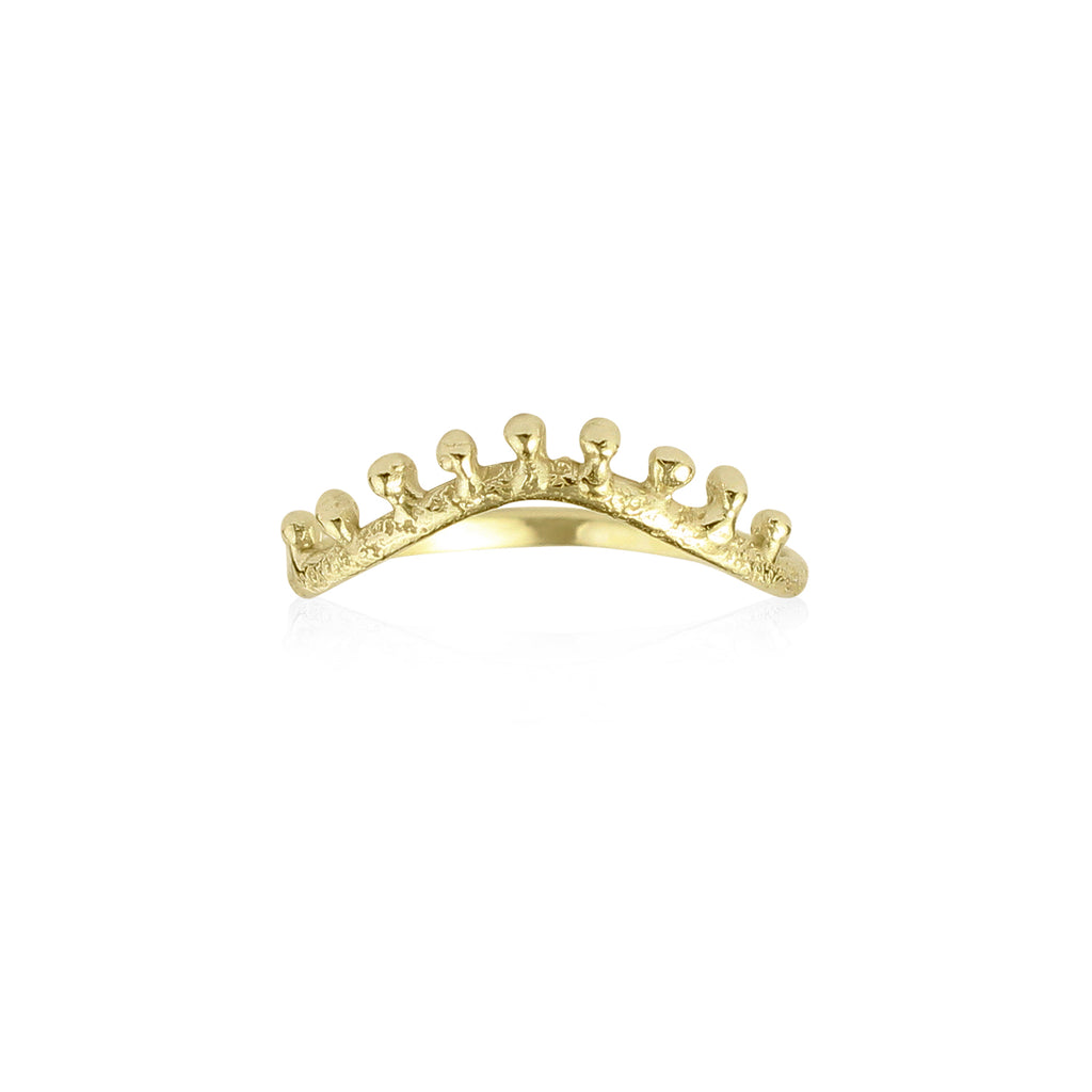 Dotted crown ring