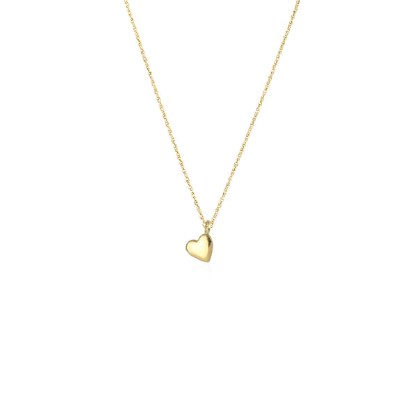Tiny Heart Necklace 9k Gold