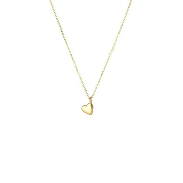 Tiny Heart Necklace 9k Gold