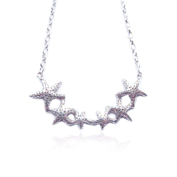 Starfish Necklace Silver Product Shot Main