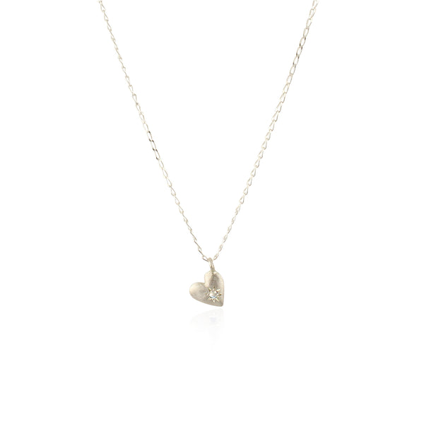 birthstone heart pendant necklace silver moonstone june