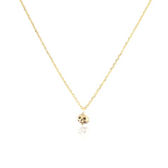 Micro Skull Necklace 9ct Gold