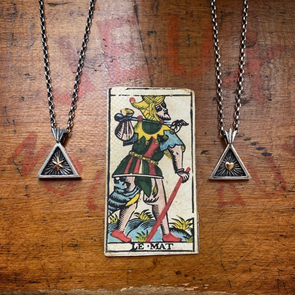 Triangle star necklace