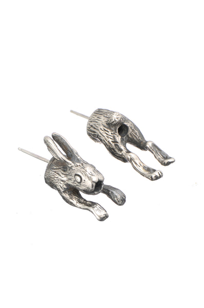 In and out rabbit earrings