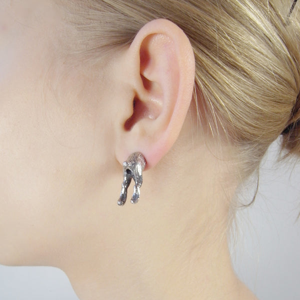 In and out rabbit earrings
