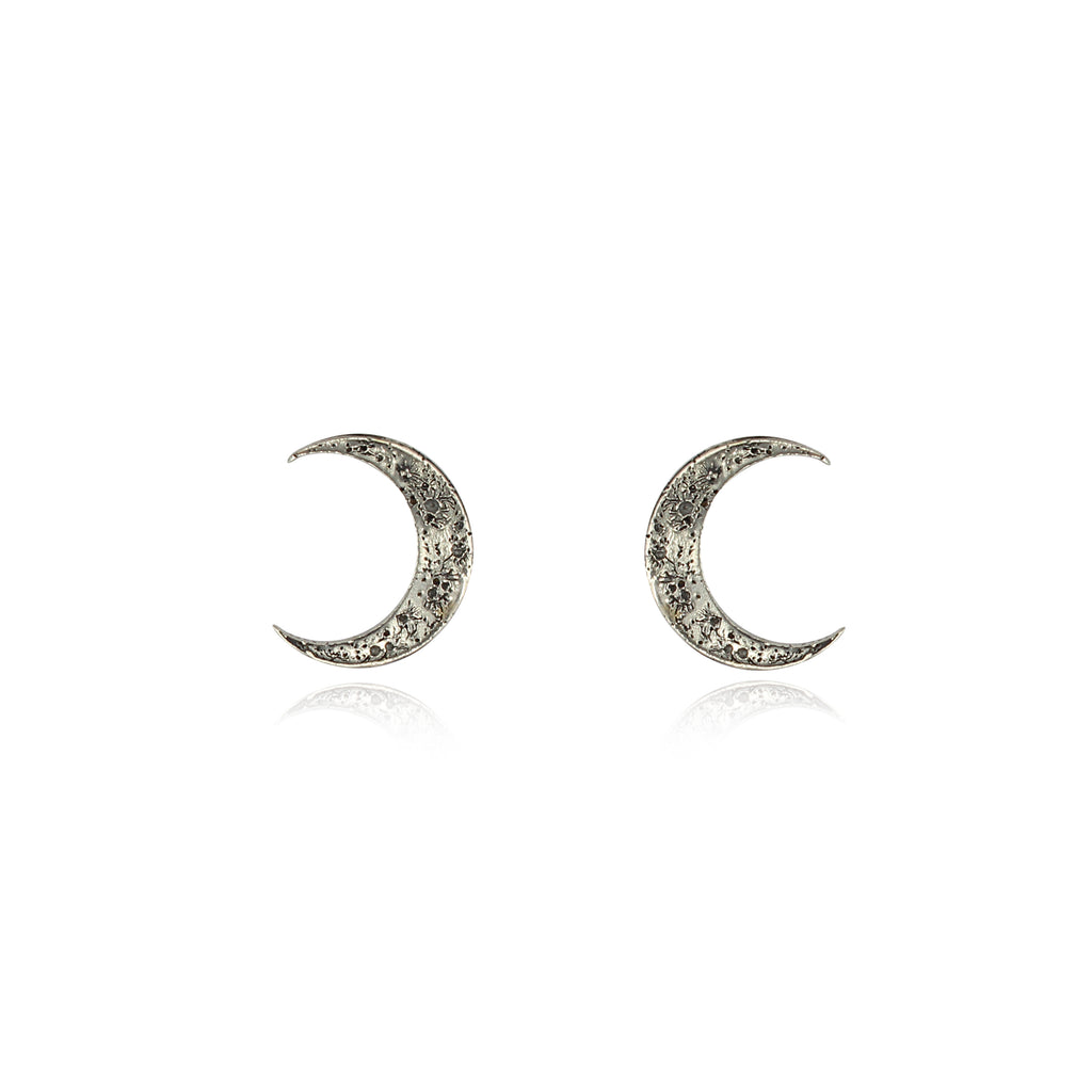 Sterling silver crescent store moon earrings