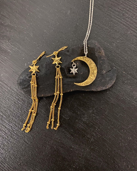 Shooting star earrings