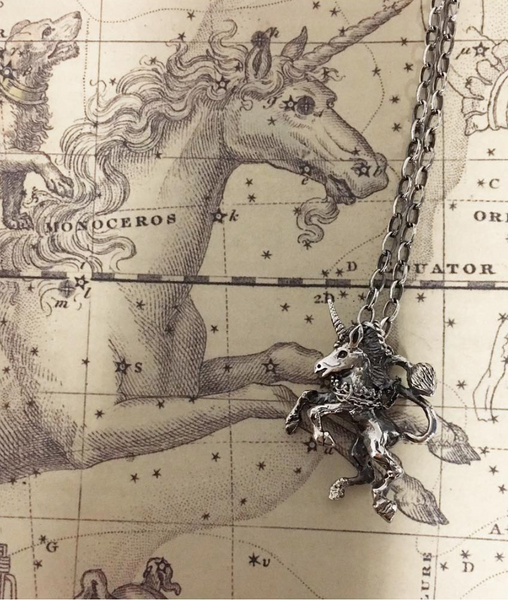 Unicorn Necklace Silver