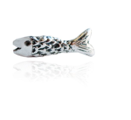 Micro Fish Earrings Silver