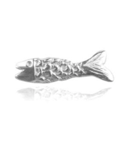 Micro Fish Earrings Silver