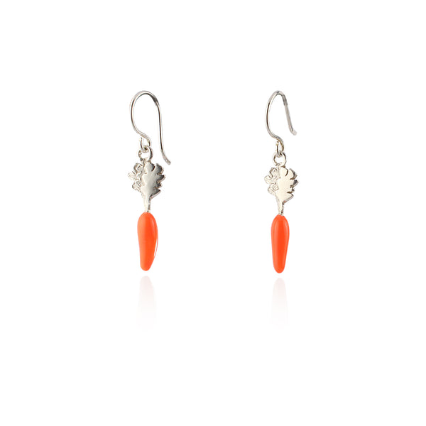 Carrot hook earrings