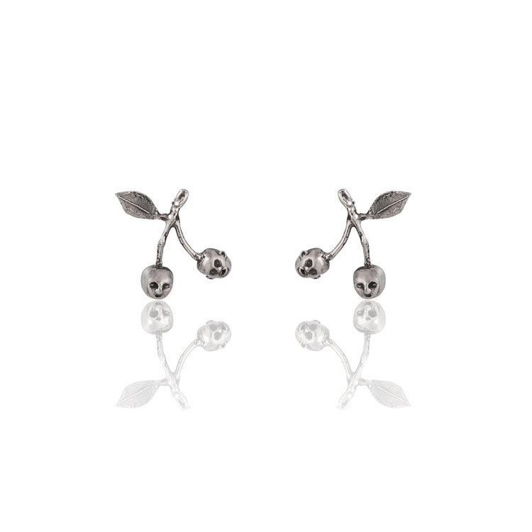 Cherry Brothers Earrings Silver Product Shot Main