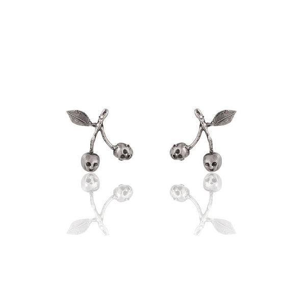 Cherry Brothers Earrings Silver Product Shot Main