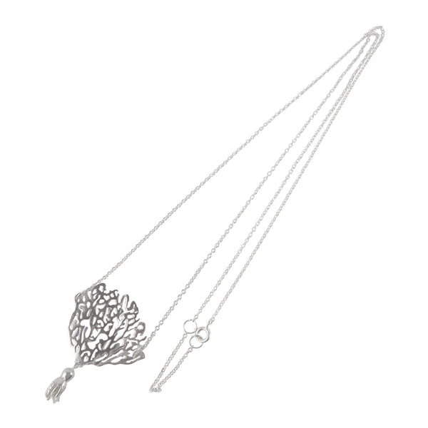 Coral & Octopus Necklace Silver