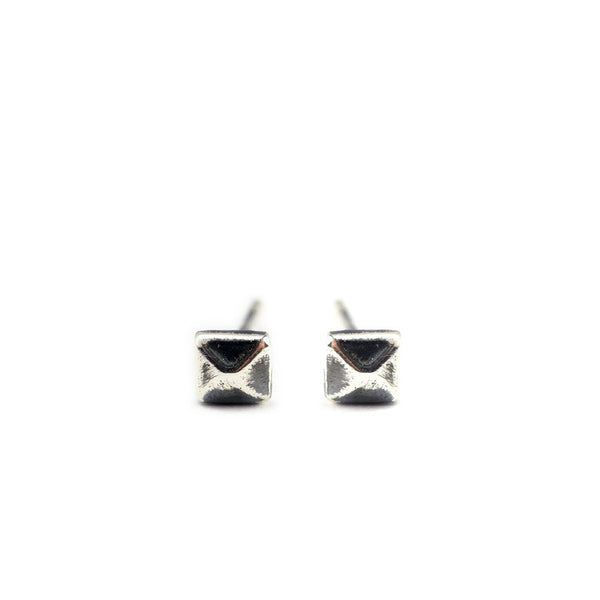 Micro Stud Earrings Silver Product Shot