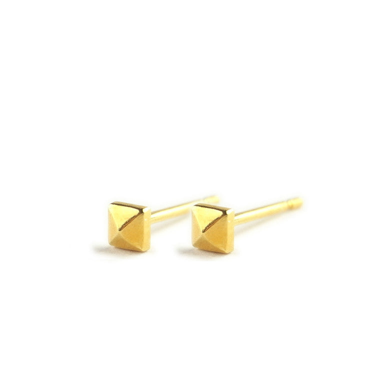 Micro Studs Earrings Gold Product Shot
