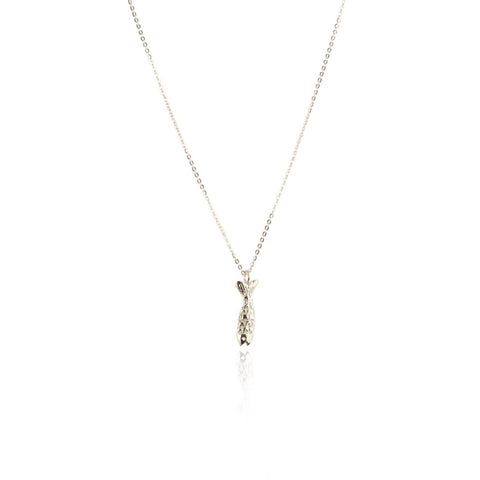 Micro Fish necklace silver
