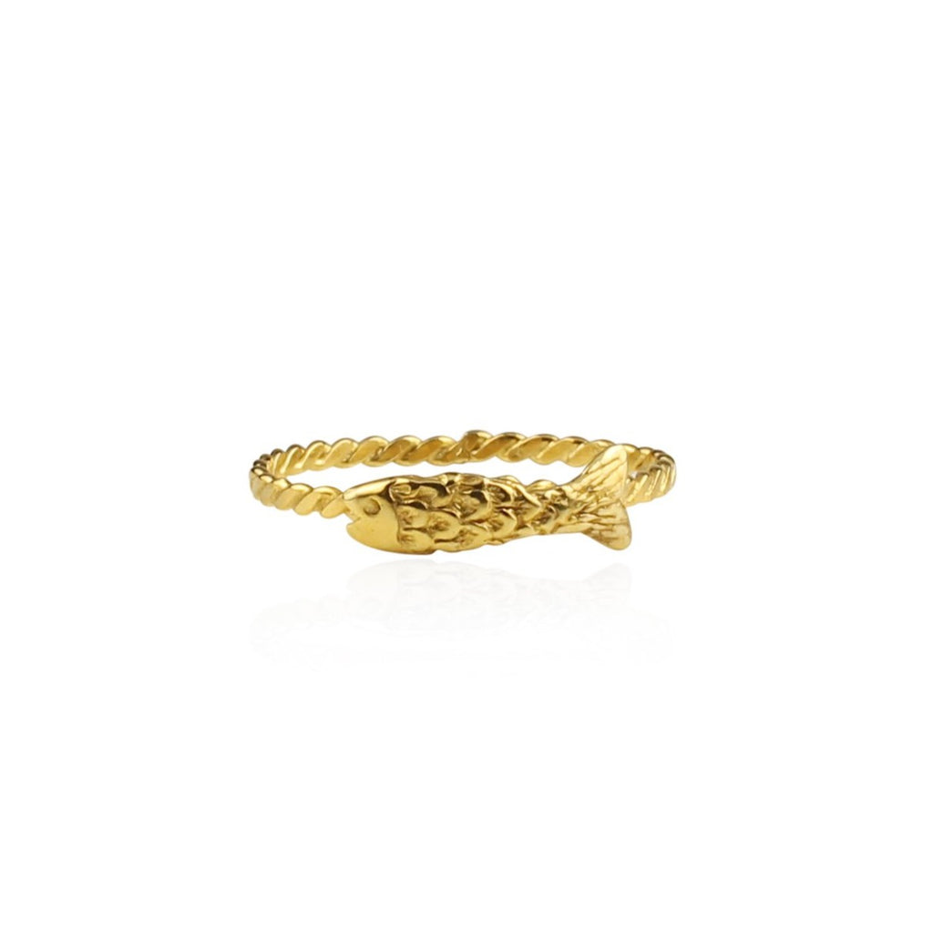 Micro Fish Ring Gold – momocreatura