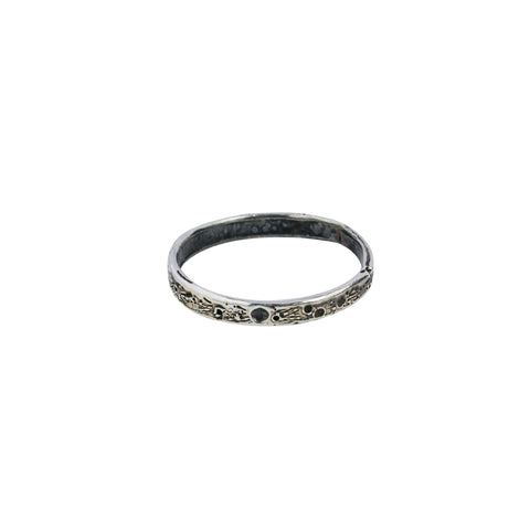 Moon crater ring 2.5mm silver