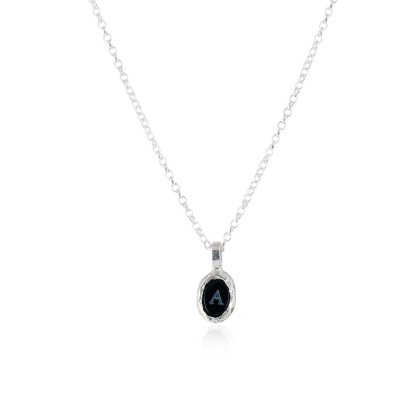 Rustic onyx necklace small