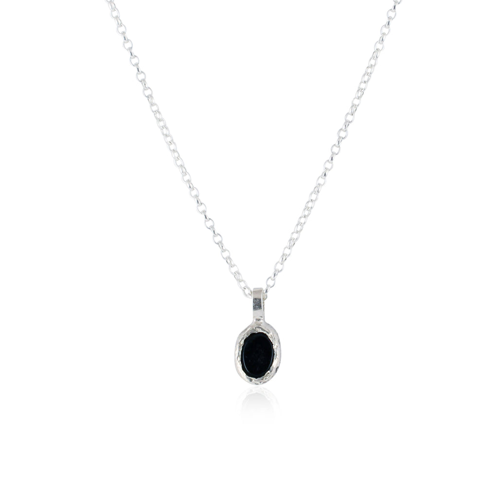 Rustic onyx necklace small