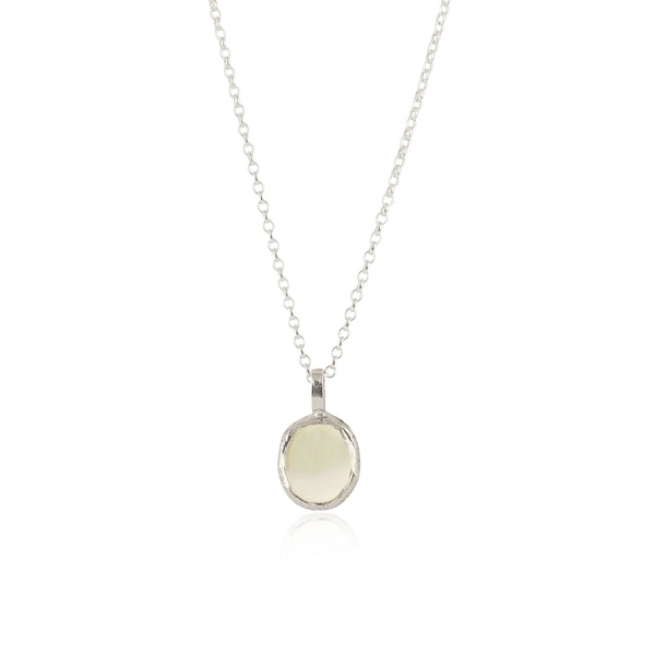 Rustic mother of pearl necklace Large
