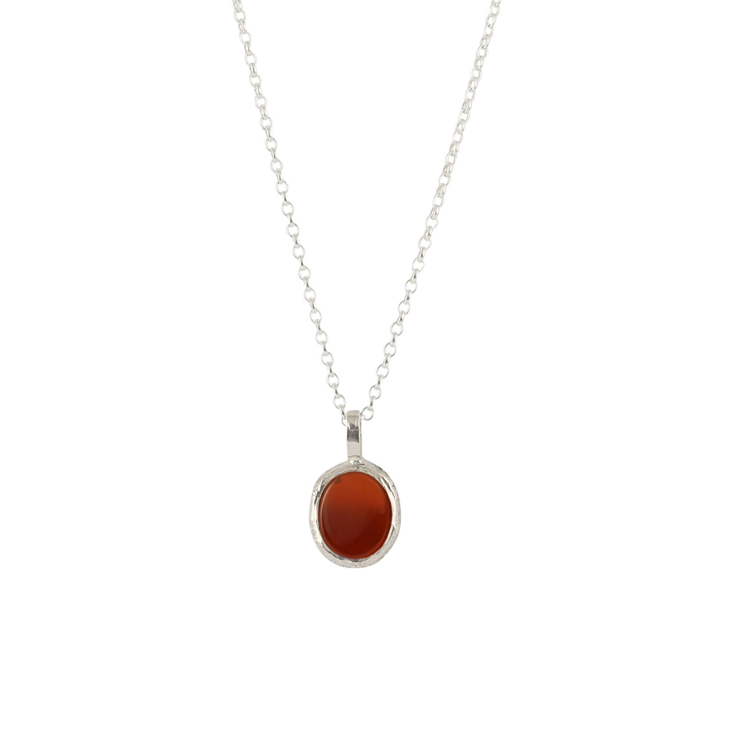 Rustic carnelian necklace Large