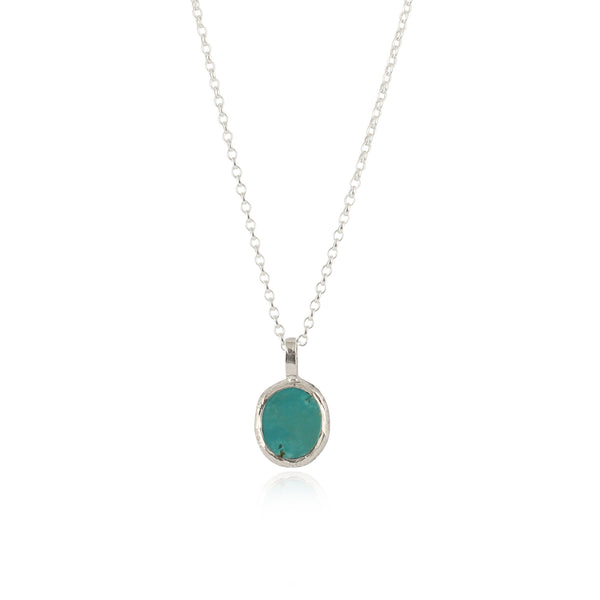 Rustic turquoise necklace Large