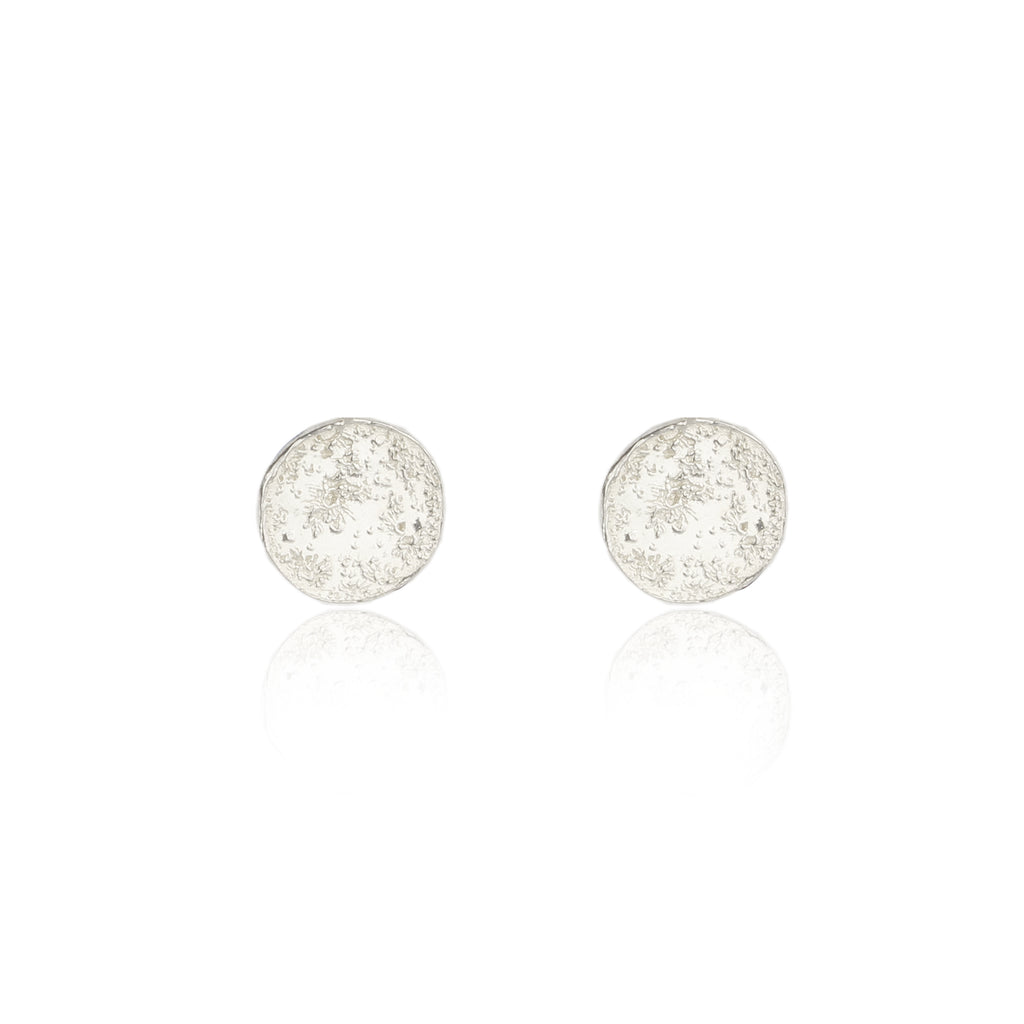 Moon disc earrings