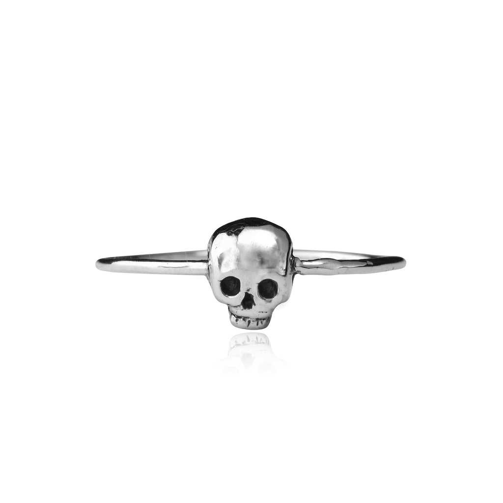 Baby skull ring silver