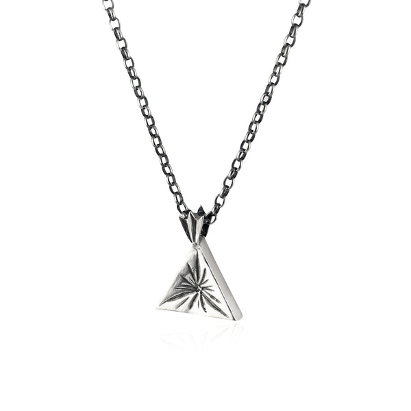 Triangle star necklace